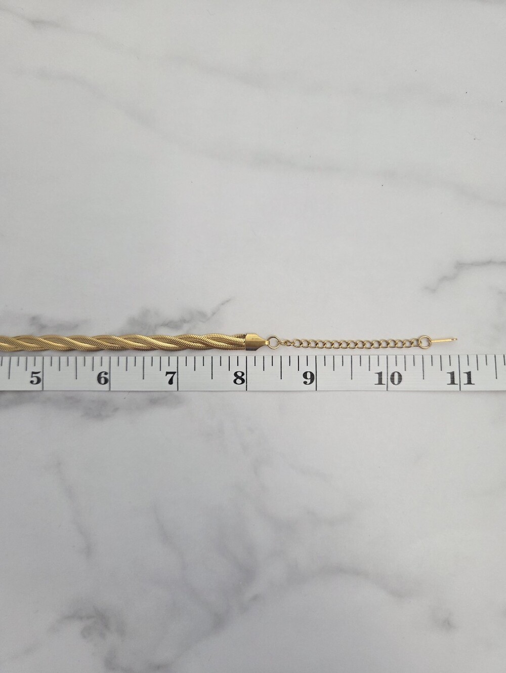 Gold Braided Rope Chain Anklet Elegant Textured Ankle Bracelet - Picture 16 of 16
